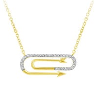 Thumbnail for LADIES NECKLACE 1/6 CT ROUND DIAMOND 10K YELLOW GOLD