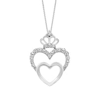 Thumbnail for LADIES PENDANT 1/6 CT ROUND DIAMOND 10K WHITE GOLD