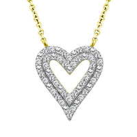 Thumbnail for LADIES NECKLACE 1/3 CT ROUND DIAMOND 10K YELLOW GOLD