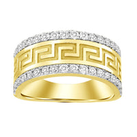Thumbnail for MEN'S RING 1 CT ROUND DIAMOND 14K YELLOW GOLD