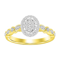 Thumbnail for LADIES RING 1/5 CT ROUND DIAMOND 10K YELLOW GOLD