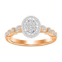 Thumbnail for LADIES RING 1/5 CT ROUND DIAMOND 10K ROSE GOLD