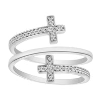 Thumbnail for LADIES RING 1/6 CT ROUND DIAMOND 10K WHITE GOLD