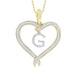 LADIES PENDANT 1/4 CT ROUND DIAMOND 10K YELLOW GOLD