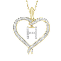 Thumbnail for LADIES PENDANT 1/4 CT ROUND DIAMOND 10K YELLOW GOLD