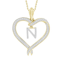 Thumbnail for LADIES PENDANT 1/4 CT ROUND DIAMOND 10K YELLOW GOLD