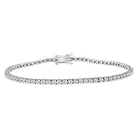 Thumbnail for LADIES BRACELET 1 CT ROUND DIAMOND 14K WHITE GOLD