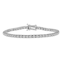 Thumbnail for LADIES BRACELET 2 CT ROUND DIAMOND 14K WHITE GOLD