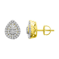 Thumbnail for LADIES EARRINGSS 1/3  CT ROUND DIAMOND 14K YELLOW GOLD