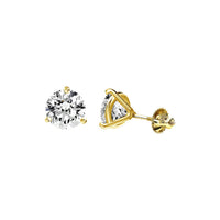 Thumbnail for LADIES EARRINGS 3/4 CT ROUND DIAMOND 14K YELLOW GOLD