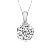 Thumbnail for LADIES PENDANT 1/4 CT ROUND DIAMOND 14K WHITE GOLD