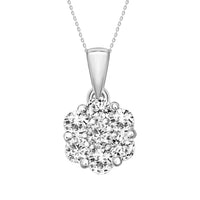 Thumbnail for LADIES PENDANT 3/4 CT ROUND DIAMOND 14K WHITE GOLD