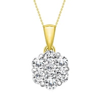 Thumbnail for LADIES PENDANT 1 CT ROUND DIAMOND 14K YELLOW GOLD