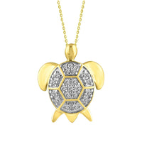 Thumbnail for LADIES PENDANT 1/6 ROUND DIAMOND 10K YELLOW GOLD