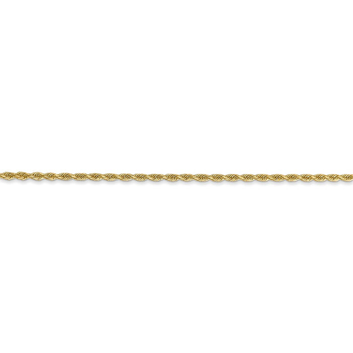 14k 1.50mm Diamond-cut Rope Chain