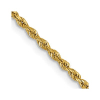 Thumbnail for 14k 1.50mm Diamond-cut Rope Chain