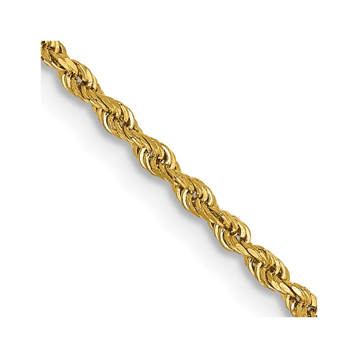 14k 1.50mm Diamond-cut Rope Chain