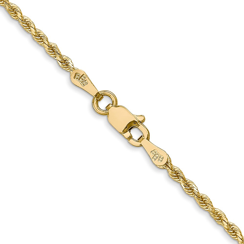 14k 1.75mm Diamond-cut Rope Chain