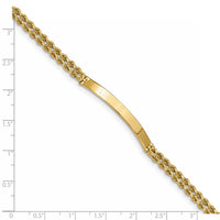 Thumbnail for 14k Two Strand Rope ID Bracelet