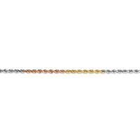 Thumbnail for 14k Tri-Color 2.5mm D/C Rope Chain
