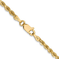 Thumbnail for 14k 2.75mm Diamond-cut Rope with Lobster Clasp Chain