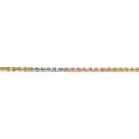 Thumbnail for 14k Tri-Color 2.9mm D/C Rope Chain