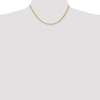 Thumbnail for 14k 3mm D/C Rope with Lobster Clasp Chain