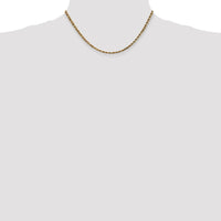 Thumbnail for 14k 3.5mm D/C Rope with Lobster Clasp Chain