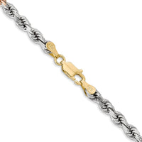 Thumbnail for 14k Tri-Color 4mm D/C Rope Chain