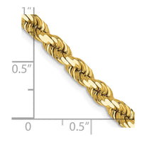 Thumbnail for 14k 4.5mm D/C Rope with Lobster Clasp Chain