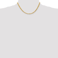Thumbnail for 14k 4.5mm D/C Rope with Lobster Clasp Chain