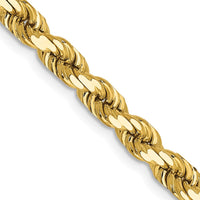 Thumbnail for 14k 4.5mm D/C Rope with Lobster Clasp Chain