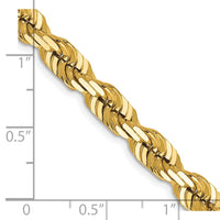Thumbnail for 14K 6.5mm  D/C Rope with Fancy Lobster Clasp Chain