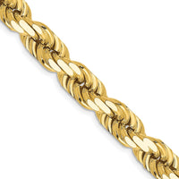 Thumbnail for 14K 8mm  D/C Rope with Fancy Lobster Clasp Chain