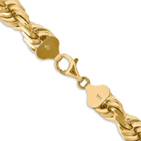 Thumbnail for 14K 10mm  D/C Rope with Fancy Lobster Clasp Chain