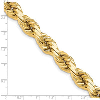 Thumbnail for 14K 12mm  D/C Rope with Fancy Lobster Clasp Chain