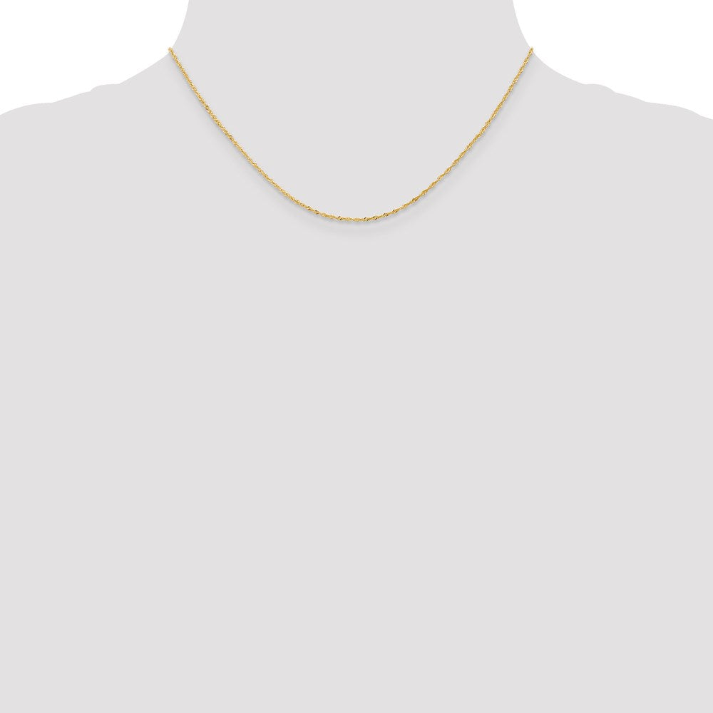18K Leslie's 1.1mm Singapore Chain
