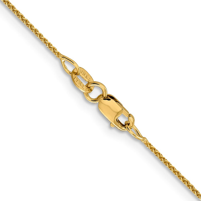 18K Leslie's 1mm D/C Spiga Chain