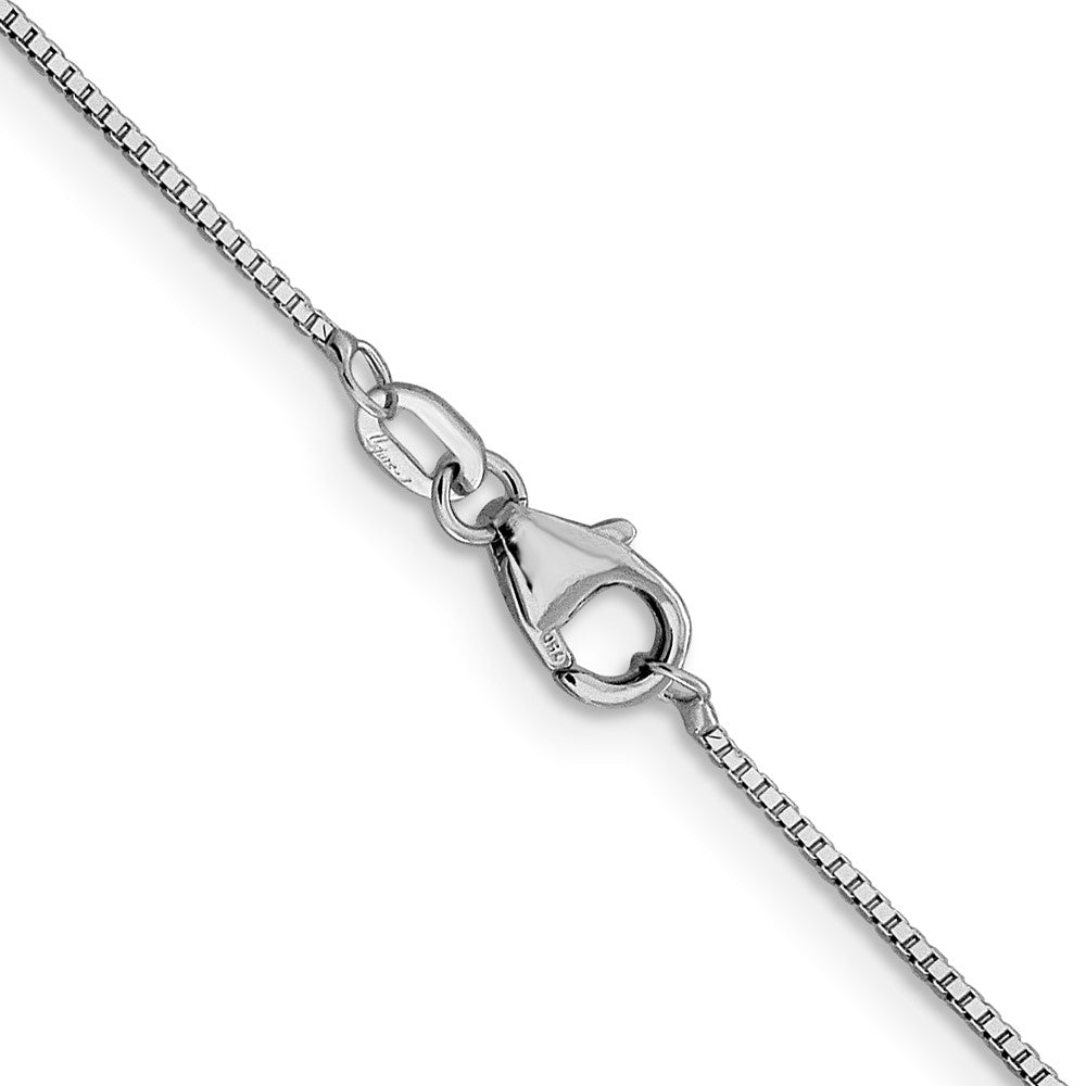 18K Leslie's WG .9mm Box Chain