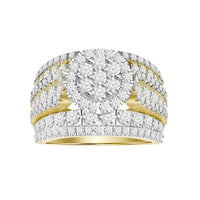 Thumbnail for LADIES RING 3 CT ROUND DIAMOND 10K YELLOW GOLD
