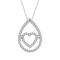 Thumbnail for LADIES PENDANT 1/5 CT ROUND DIAMOND 10K WHITE  GOLD  (CHAIN NOT INCLUDED)