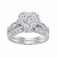 Thumbnail for LADIES BRIDAL RING 1 CT ROUND DIAMOND 14K ROSE GOLD