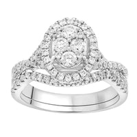 Thumbnail for LADIES BRIDAL RING 1/2 CT ROUND DIAMOND 10K WHITE GOLD