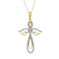 Thumbnail for LADIES PENDANT 1/3 CT ROUND DIAMOND 10K WHITE GOLD (CHAIN NOT INCLUDED)