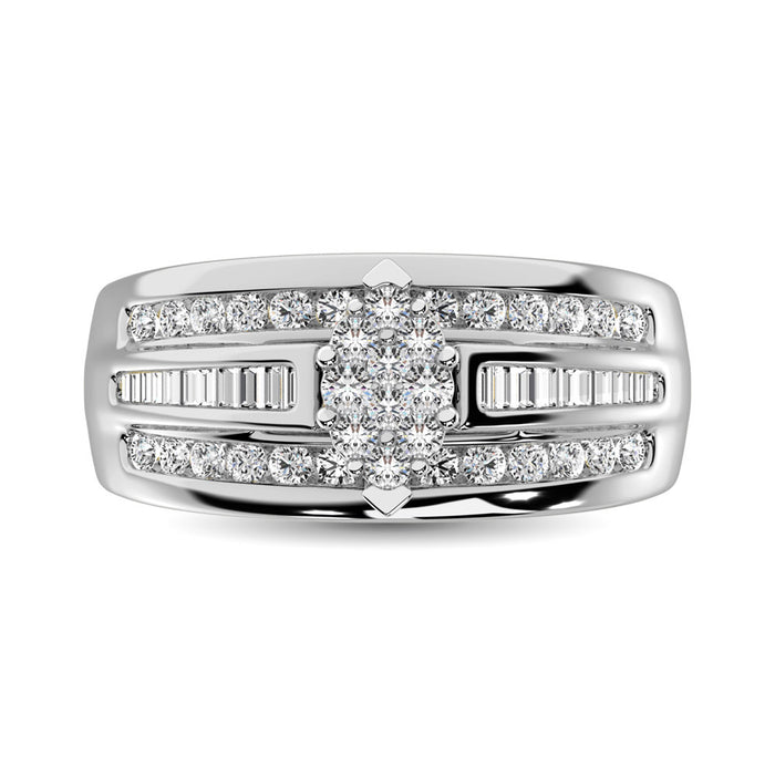 10K White Gold 1 Ct.Tw. Diamond Engagement Ring