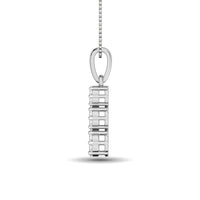 Thumbnail for 14K White Gold 1/4 Ct.Tw. Diamond Flower Pendant