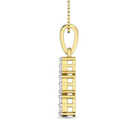 Thumbnail for 14K Yellow Gold 1/4 Ct.Tw. Diamond Flower Pendant