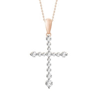 Thumbnail for LADIES PENDANT 1/4 CT ROUND DIAMOND 10K ROSE GOLD (CHAIN NOT INCLUDED)