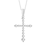 Thumbnail for LADIES PENDANT 1/4 CT ROUND DIAMOND 10K WHITE GOLD (CHAIN NOT INCLUDED)