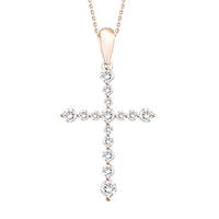 Thumbnail for LADIES PENDANT 3/4 CT ROUND DIAMOND 10K ROSE GOLD (CHAIN NOT INCLUDED)